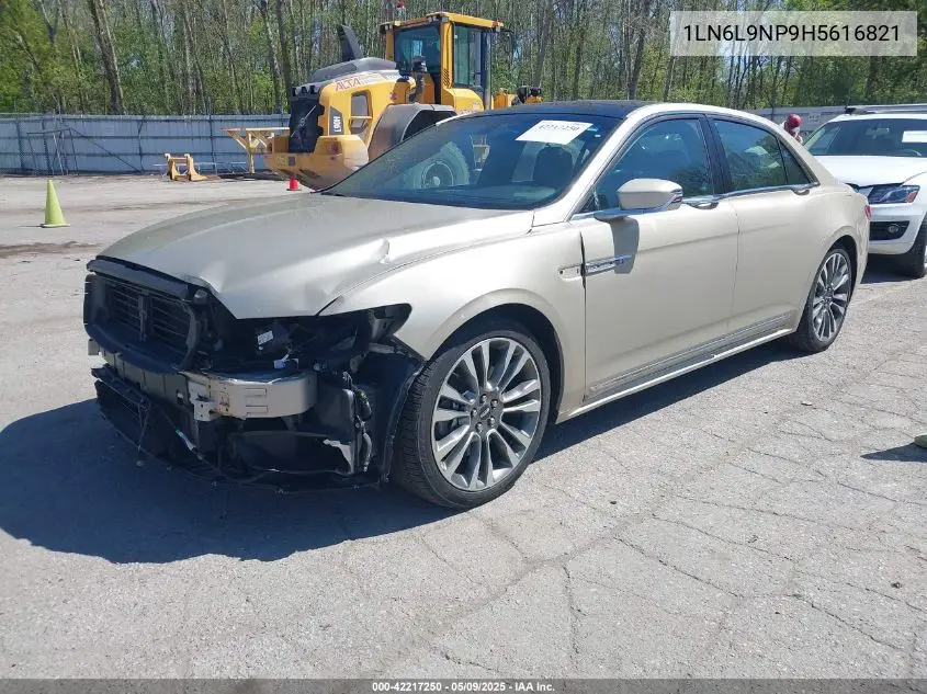 2017 Lincoln Continental Reserve VIN: 1LN6L9NP9H5616821 Lot: 42217250