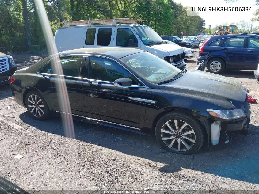 2017 Lincoln Continental Livery VIN: 1LN6L9HK3H5606334 Lot: 42231351