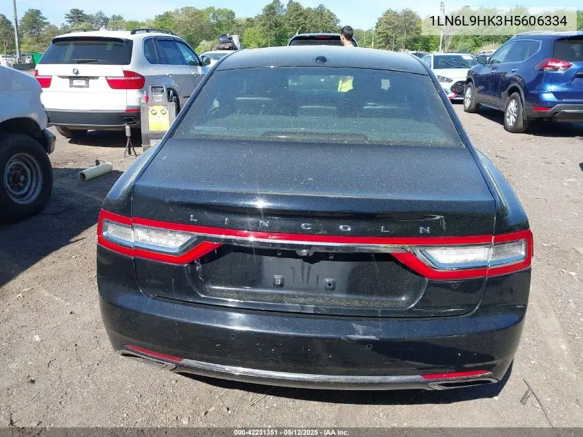 2017 Lincoln Continental Livery VIN: 1LN6L9HK3H5606334 Lot: 42231351