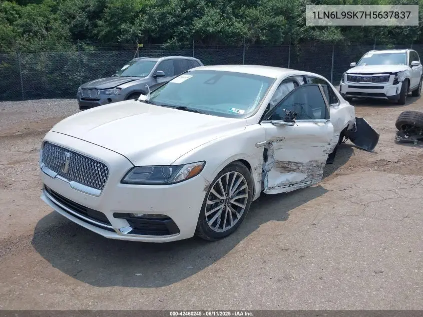 2017 Lincoln Continental Select VIN: 1LN6L9SK7H5637837 Lot: 42460245