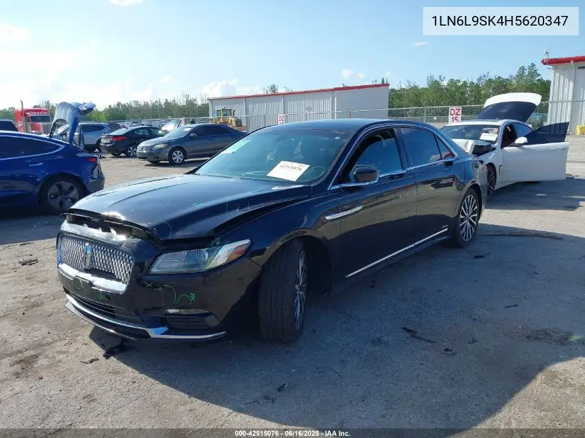 2017 Lincoln Continental Select VIN: 1LN6L9SK4H5620347 Lot: 42515076
