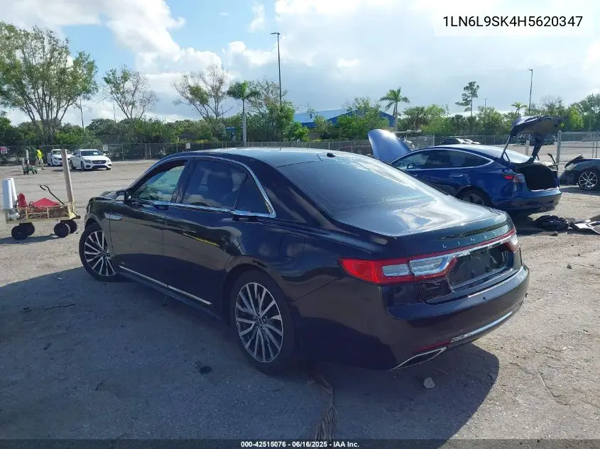 2017 Lincoln Continental Select VIN: 1LN6L9SK4H5620347 Lot: 42515076