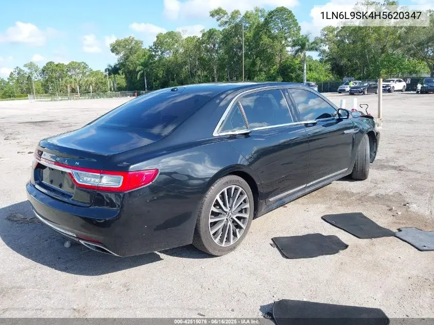 2017 Lincoln Continental Select VIN: 1LN6L9SK4H5620347 Lot: 42515076