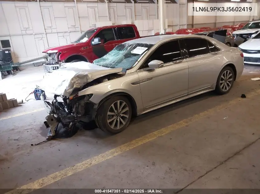 2018 Lincoln Continental Premiere VIN: 1LN6L9PK3J5602419 Lot: 41547351