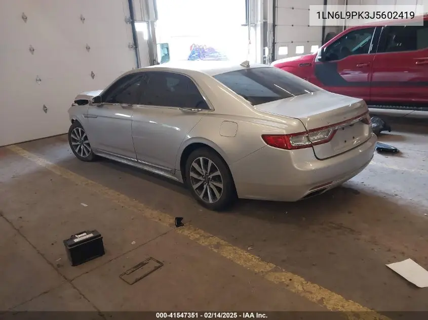 2018 Lincoln Continental Premiere VIN: 1LN6L9PK3J5602419 Lot: 41547351