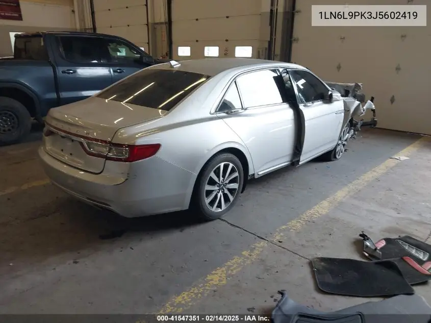 2018 Lincoln Continental Premiere VIN: 1LN6L9PK3J5602419 Lot: 41547351