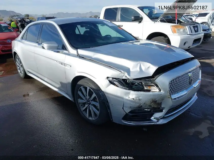 2018 Lincoln Continental Premiere VIN: 1LN6L9PK8J5602187 Lot: 41717847