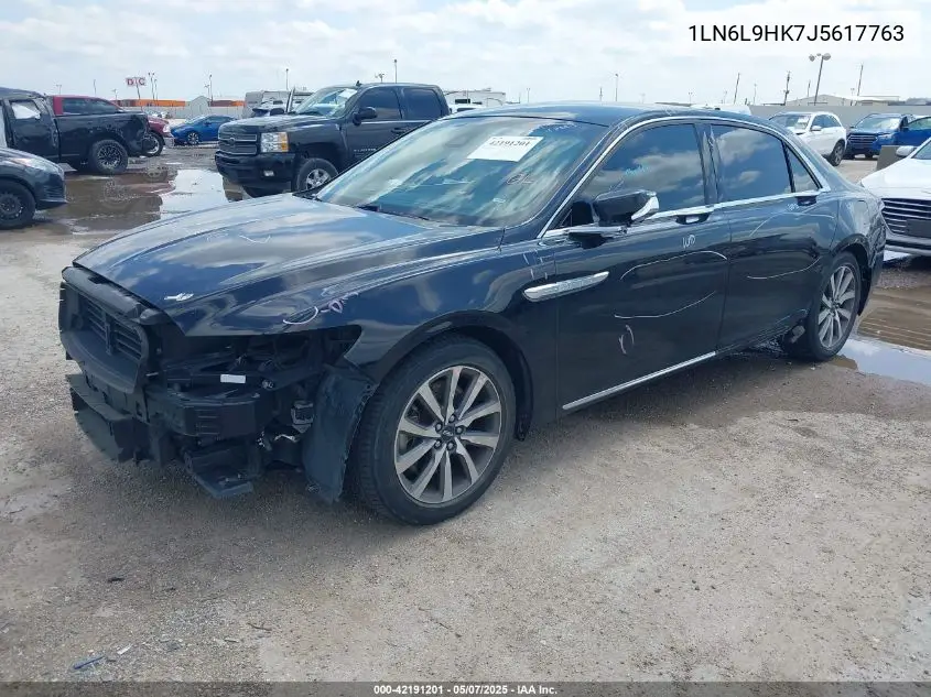 2018 Lincoln Continental Livery VIN: 1LN6L9HK7J5617763 Lot: 42191201