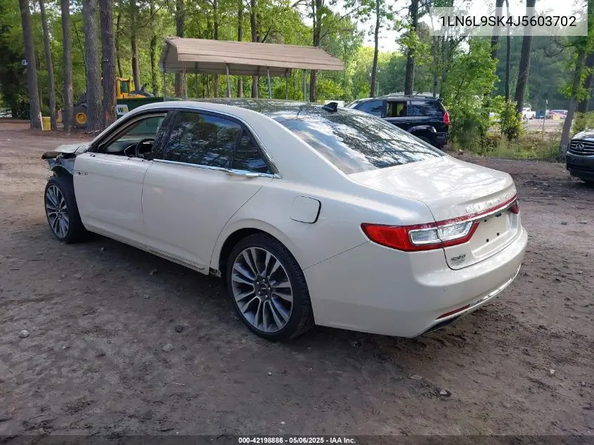2018 Lincoln Continental Select VIN: 1LN6L9SK4J5603702 Lot: 42198886