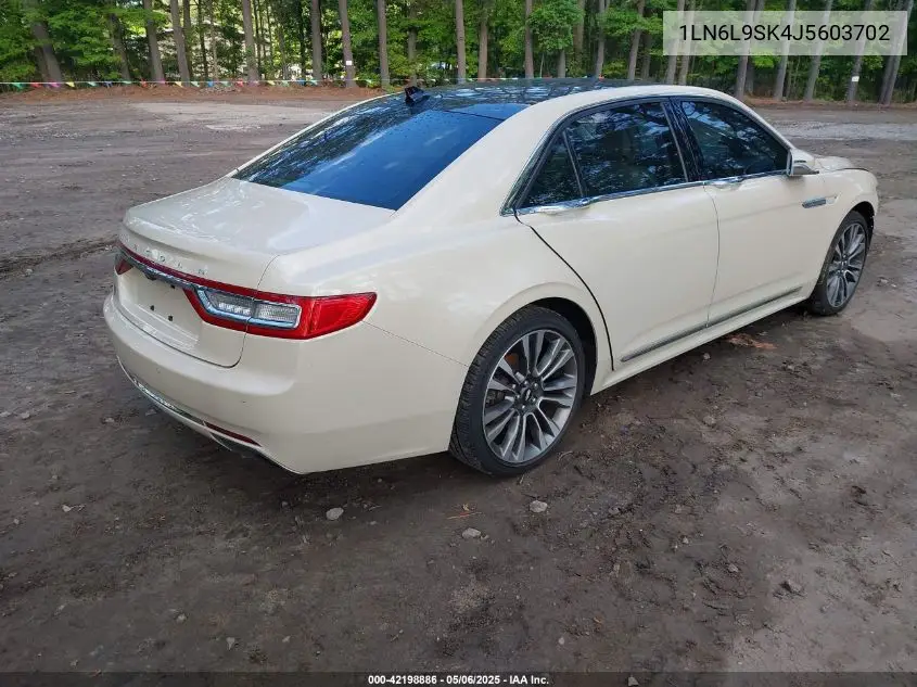 2018 Lincoln Continental Select VIN: 1LN6L9SK4J5603702 Lot: 42198886