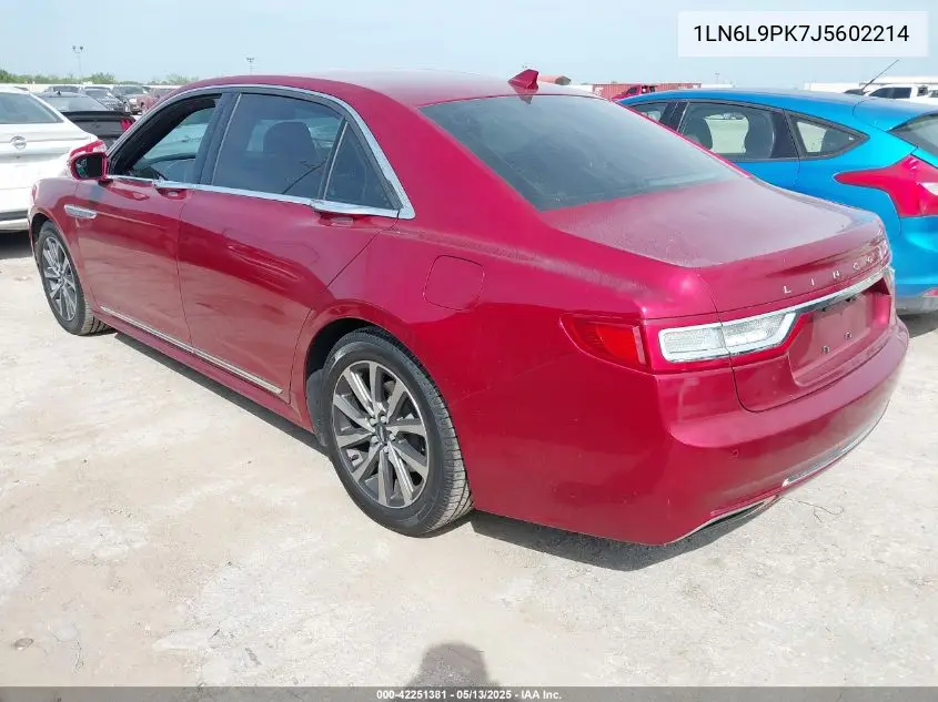 2018 Lincoln Continental Premiere VIN: 1LN6L9PK7J5602214 Lot: 42251381