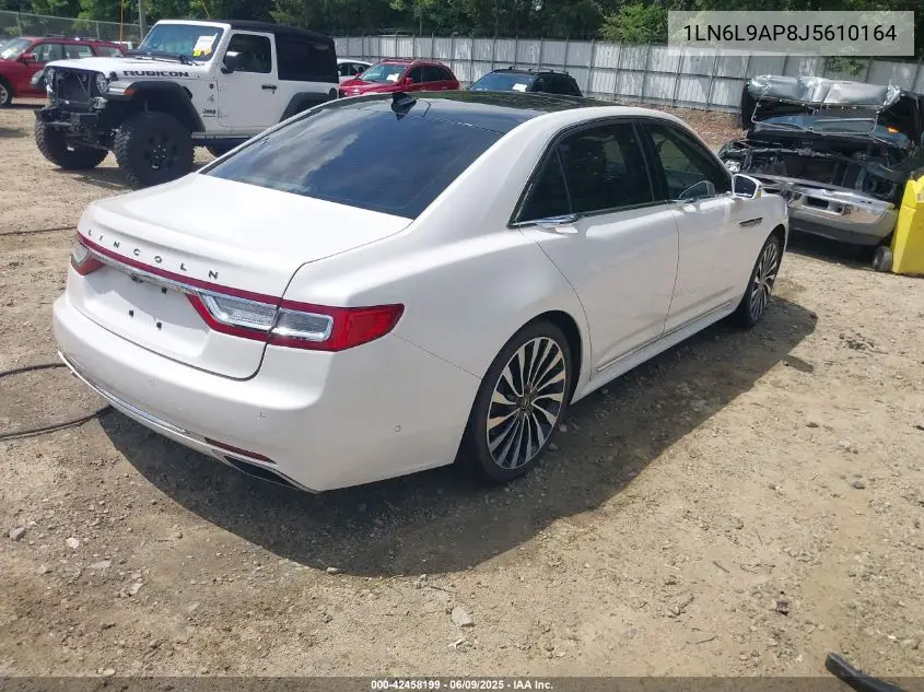 2018 Lincoln Continental Black Label VIN: 1LN6L9AP8J5610164 Lot: 42458199