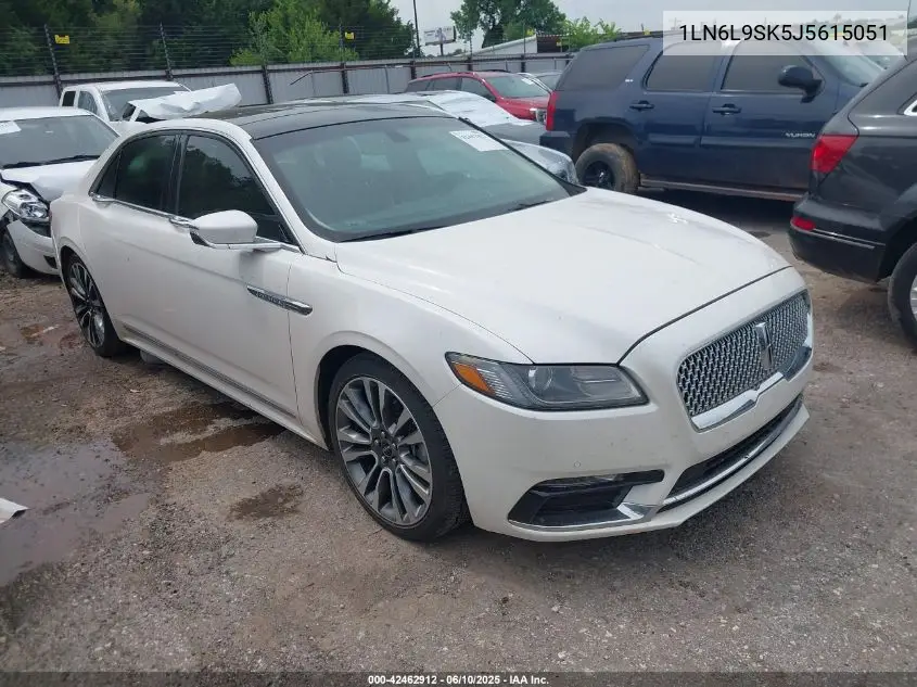 2018 Lincoln Continental Select VIN: 1LN6L9SK5J5615051 Lot: 42462912