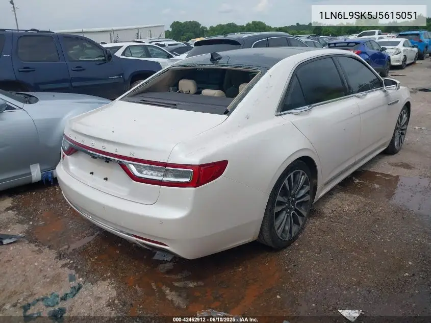 2018 Lincoln Continental Select VIN: 1LN6L9SK5J5615051 Lot: 42462912