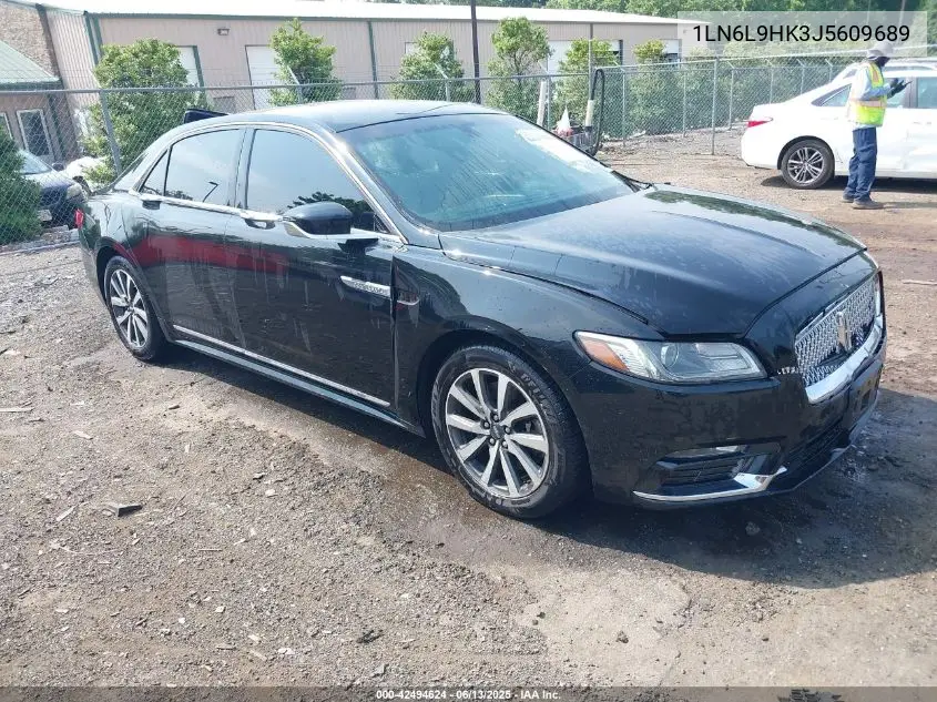 2018 Lincoln Continental Livery VIN: 1LN6L9HK3J5609689 Lot: 42494624