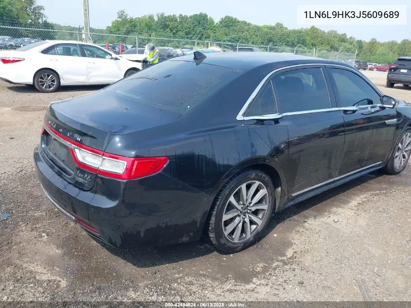 2018 Lincoln Continental Livery VIN: 1LN6L9HK3J5609689 Lot: 42494624