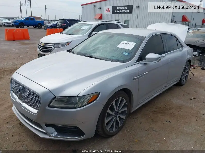 2018 Lincoln Continental Premiere VIN: 1LN6L9PKXJ5602434 Lot: 42519437