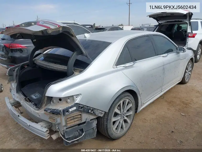 2018 Lincoln Continental Premiere VIN: 1LN6L9PKXJ5602434 Lot: 42519437