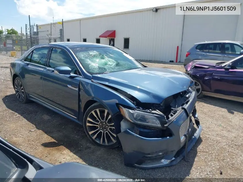 2018 Lincoln Continental Reserve VIN: 1LN6L9NP1J5601509 Lot: 42580208