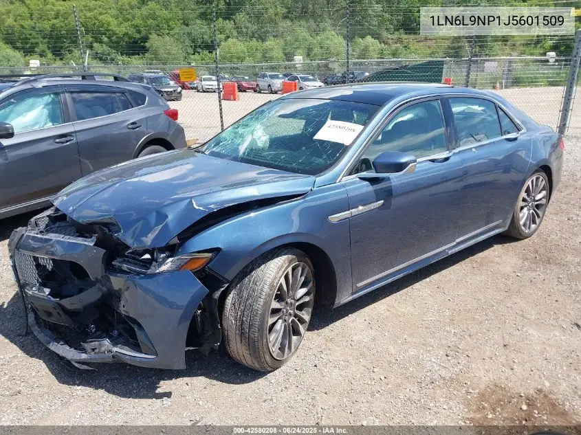 2018 Lincoln Continental Reserve VIN: 1LN6L9NP1J5601509 Lot: 42580208