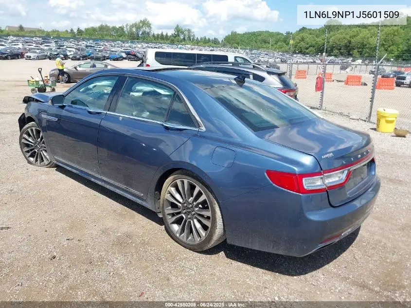 2018 Lincoln Continental Reserve VIN: 1LN6L9NP1J5601509 Lot: 42580208