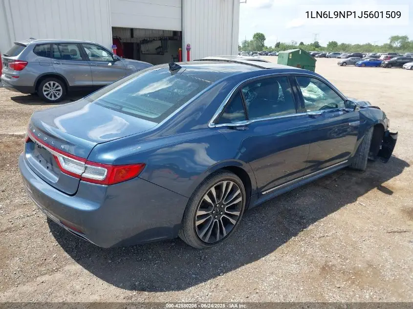 2018 Lincoln Continental Reserve VIN: 1LN6L9NP1J5601509 Lot: 42580208