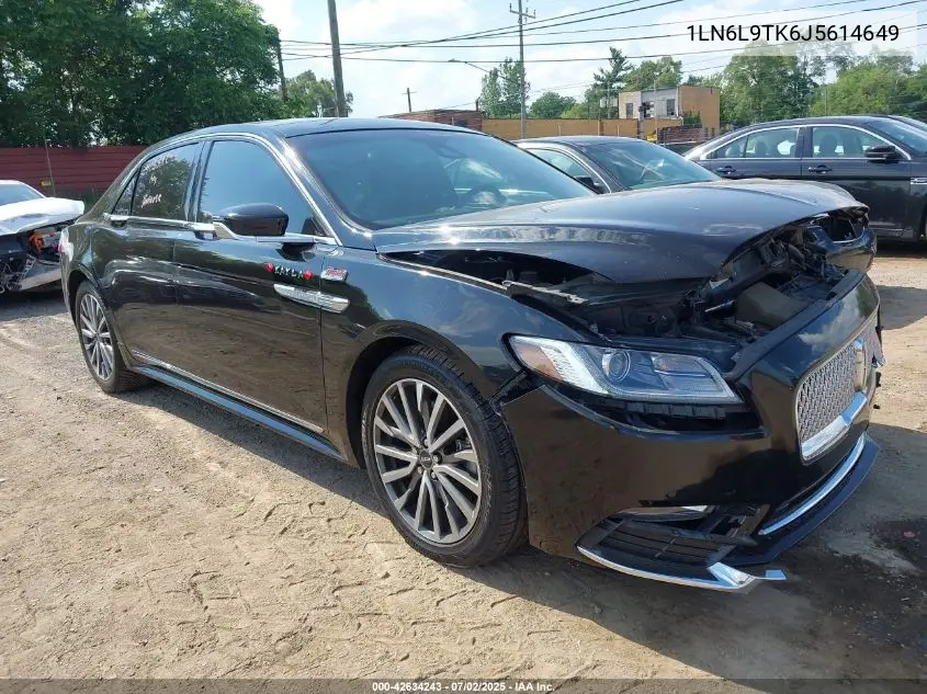 2018 Lincoln Continental Select VIN: 1LN6L9TK6J5614649 Lot: 42634243