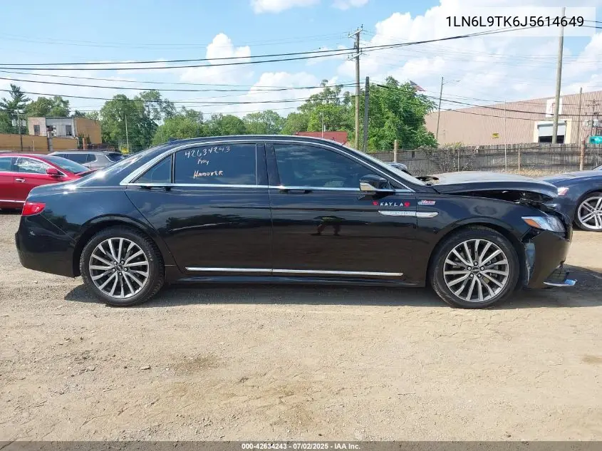 2018 Lincoln Continental Select VIN: 1LN6L9TK6J5614649 Lot: 42634243