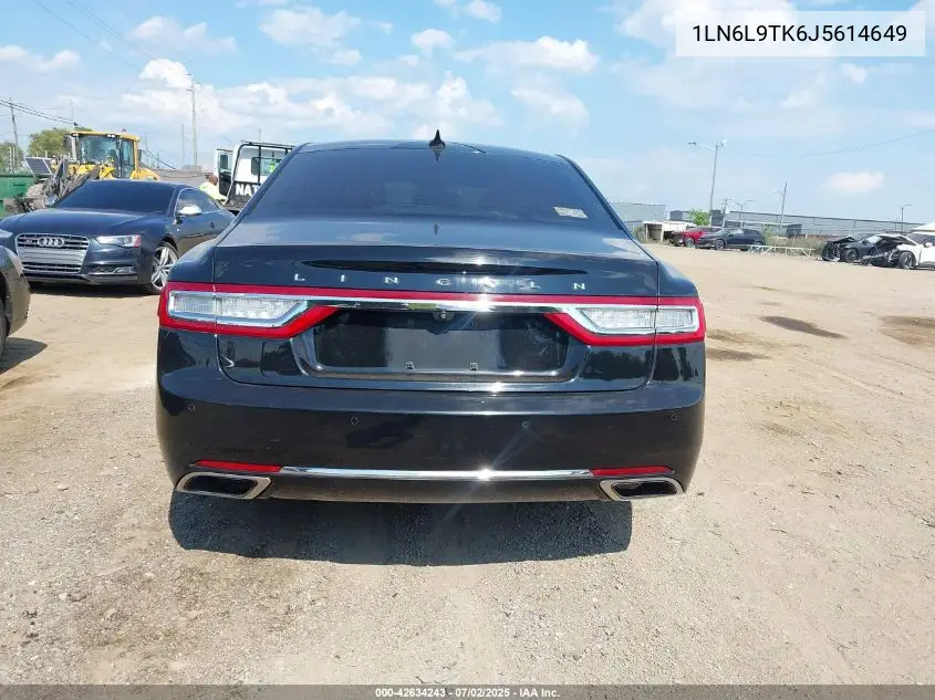 2018 Lincoln Continental Select VIN: 1LN6L9TK6J5614649 Lot: 42634243