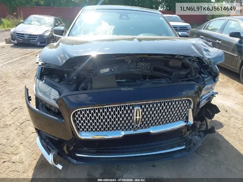 2018 Lincoln Continental Select VIN: 1LN6L9TK6J5614649 Lot: 42634243