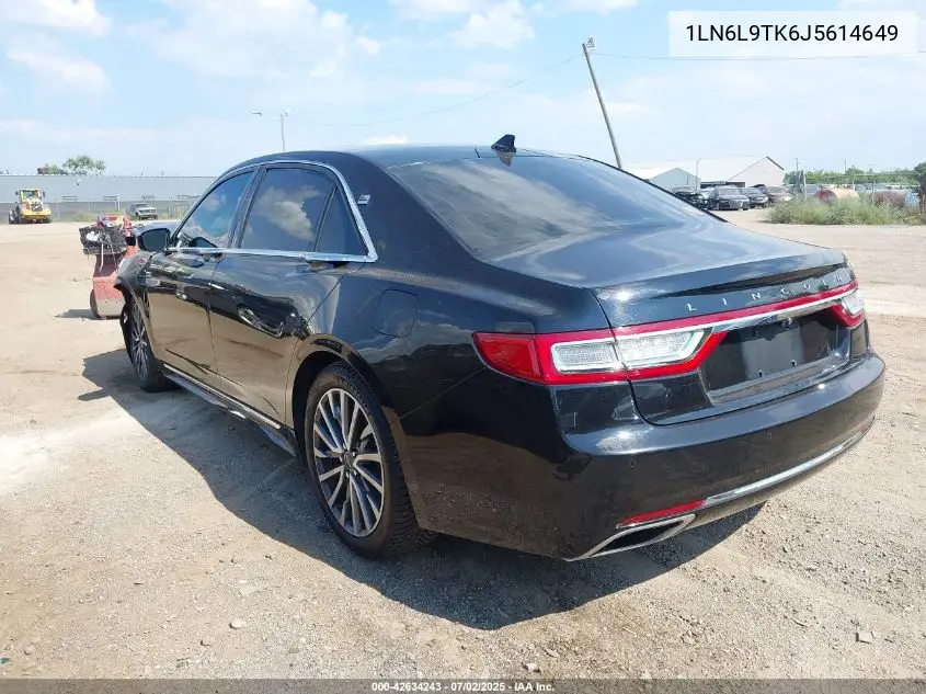 2018 Lincoln Continental Select VIN: 1LN6L9TK6J5614649 Lot: 42634243