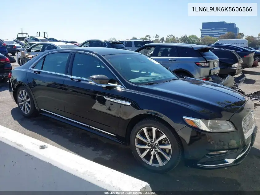 2019 Lincoln Continental Livery VIN: 1LN6L9UK6K5606566 Lot: 42016992