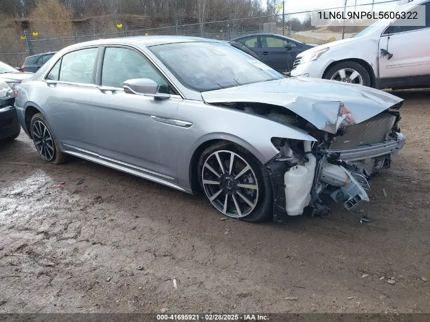 2020 Lincoln Continental Reserve VIN: 1LN6L9NP6L5606322 Lot: 41695921
