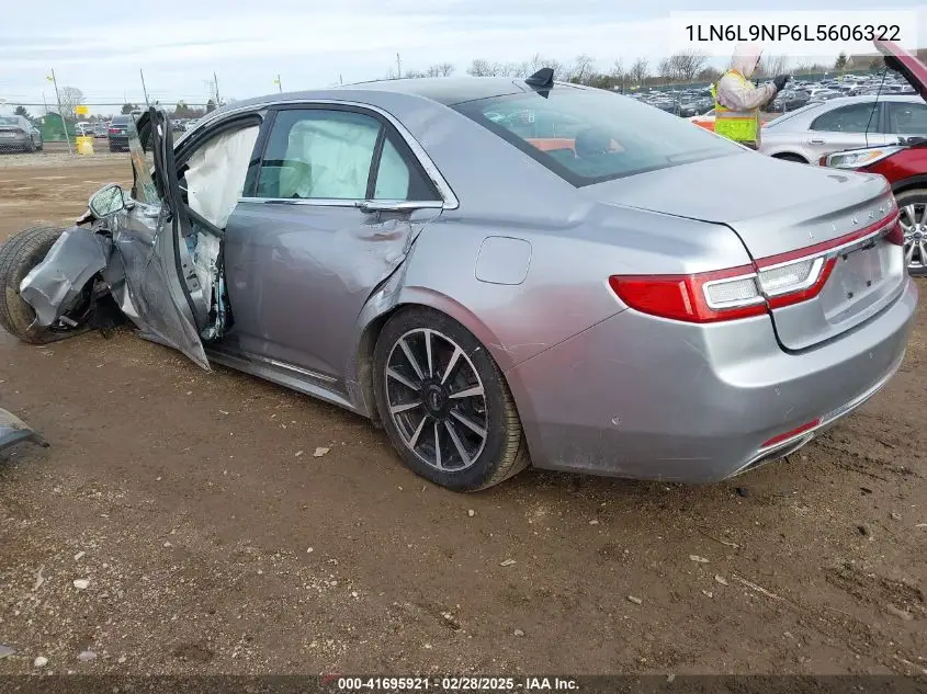 2020 Lincoln Continental Reserve VIN: 1LN6L9NP6L5606322 Lot: 41695921