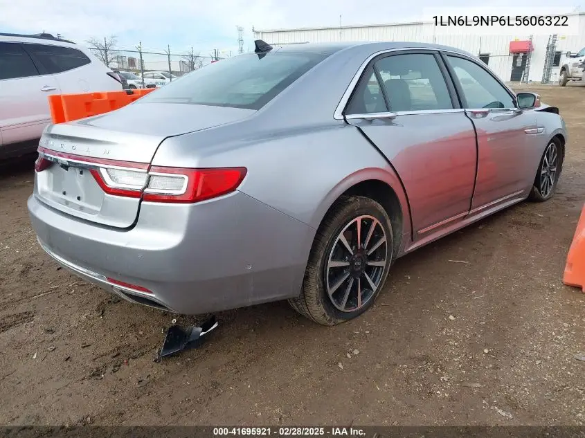 2020 Lincoln Continental Reserve VIN: 1LN6L9NP6L5606322 Lot: 41695921