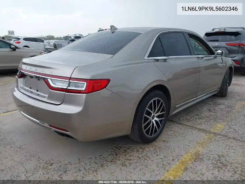 2020 Lincoln Continental Standard VIN: 1LN6L9PK9L5602346 Lot: 42217788
