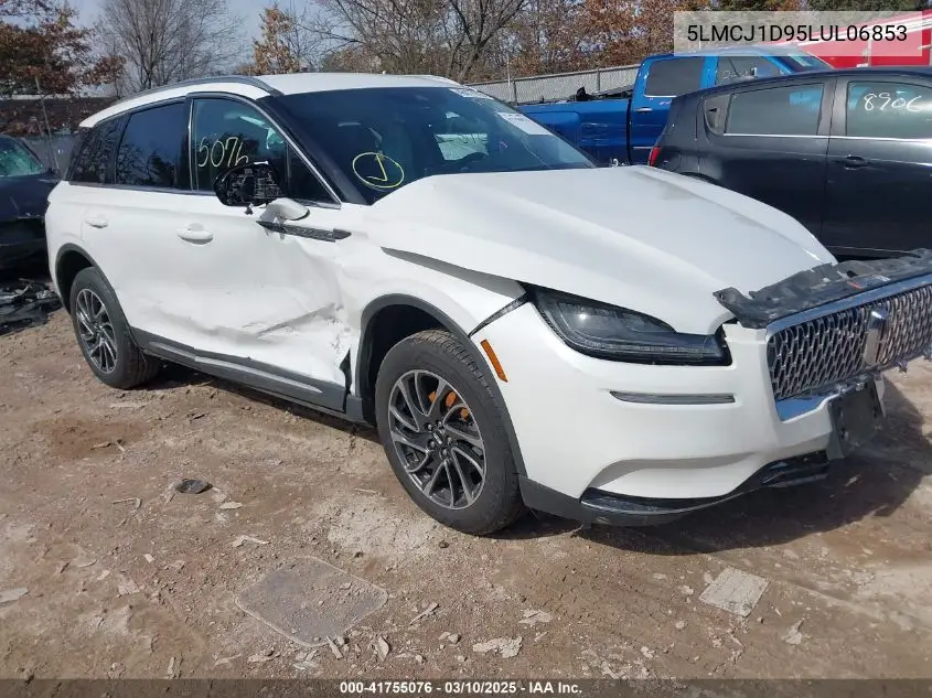 2020 Lincoln Corsair Standard VIN: 5LMCJ1D95LUL06853 Lot: 41755076