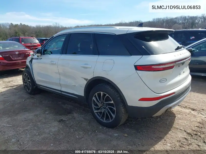 2020 Lincoln Corsair Standard VIN: 5LMCJ1D95LUL06853 Lot: 41755076