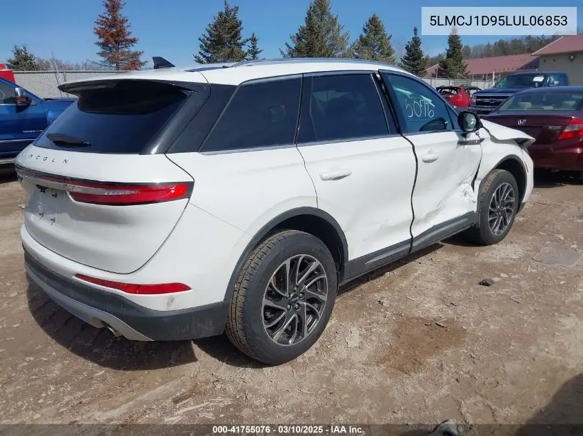 2020 Lincoln Corsair Standard VIN: 5LMCJ1D95LUL06853 Lot: 41755076