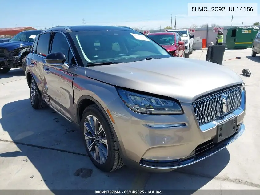 2020 Lincoln Corsair Reserve VIN: 5LMCJ2C92LUL14156 Lot: 41797244