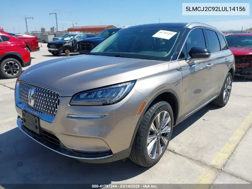 2020 Lincoln Corsair Reserve VIN: 5LMCJ2C92LUL14156 Lot: 41797244