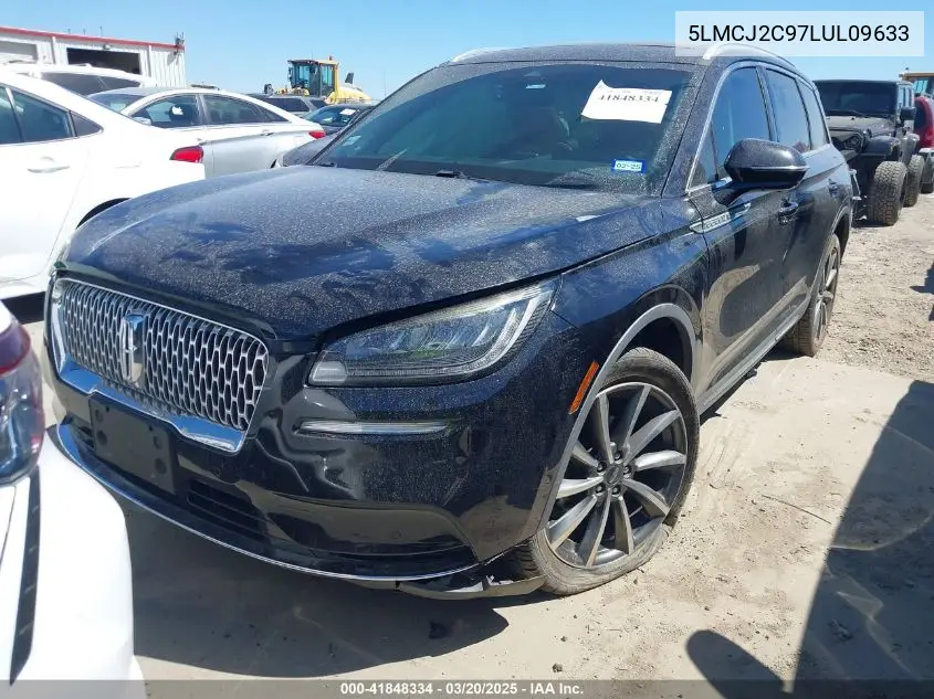 2020 Lincoln Corsair Reserve VIN: 5LMCJ2C97LUL09633 Lot: 41848334