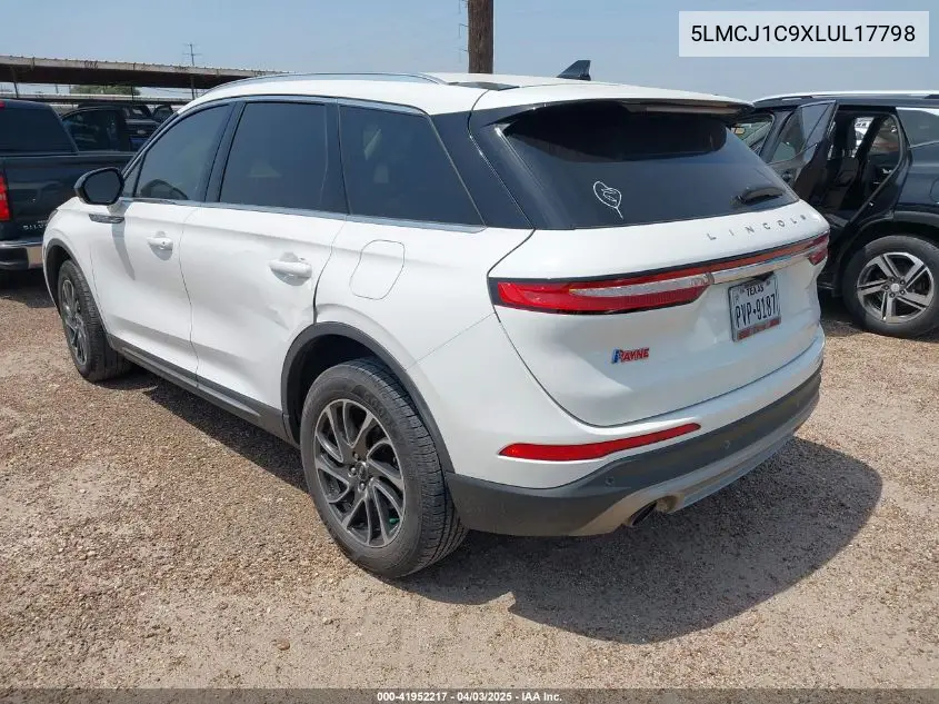 2020 Lincoln Corsair Standard VIN: 5LMCJ1C9XLUL17798 Lot: 41952217