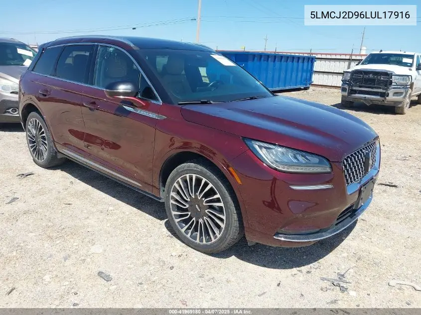 2020 Lincoln Corsair Reserve VIN: 5LMCJ2D96LUL17916 Lot: 41969180