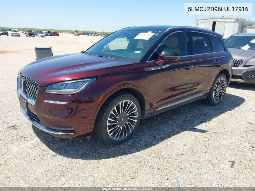 2020 Lincoln Corsair Reserve VIN: 5LMCJ2D96LUL17916 Lot: 41969180