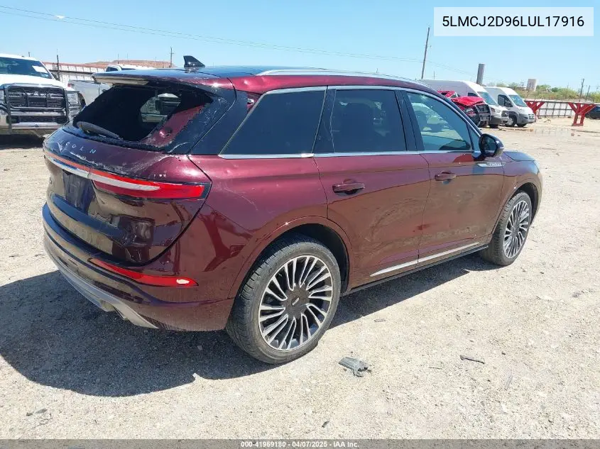 2020 Lincoln Corsair Reserve VIN: 5LMCJ2D96LUL17916 Lot: 41969180