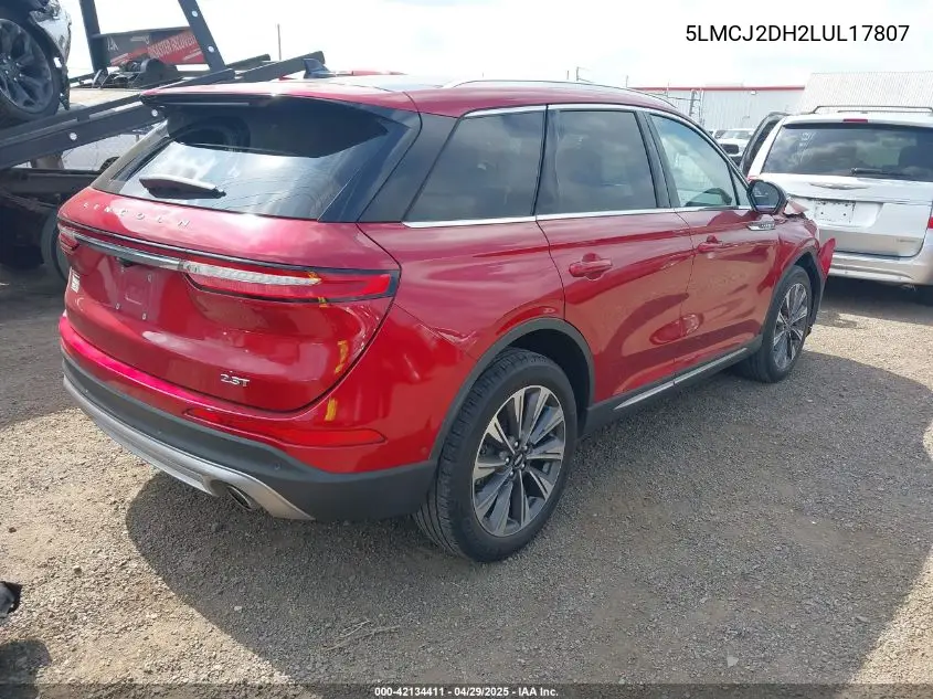 2020 Lincoln Corsair Reserve VIN: 5LMCJ2DH2LUL17807 Lot: 42134411