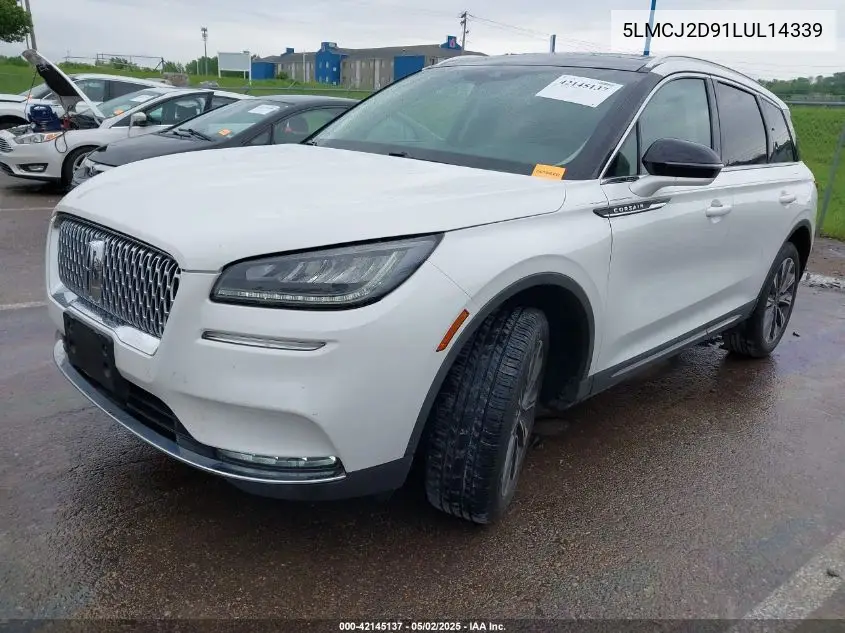 2020 Lincoln Corsair Reserve VIN: 5LMCJ2D91LUL14339 Lot: 42145137