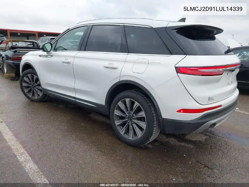 2020 Lincoln Corsair Reserve VIN: 5LMCJ2D91LUL14339 Lot: 42145137
