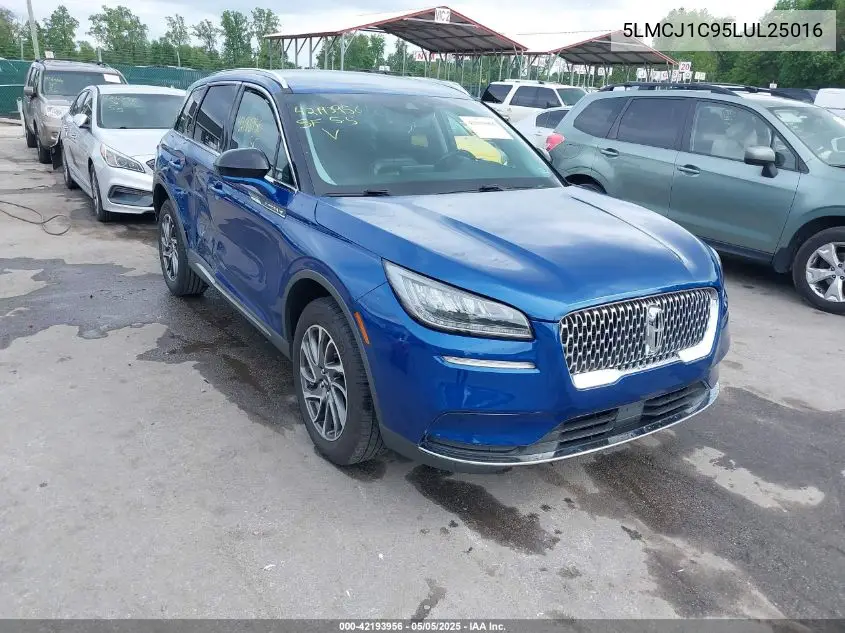 2020 Lincoln Corsair Standard VIN: 5LMCJ1C95LUL25016 Lot: 42193956